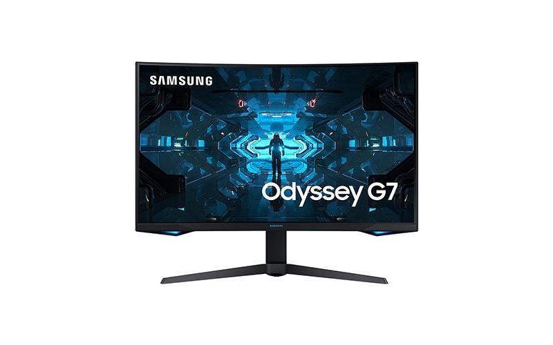 Samsung Odyssey G7 Gaming Curved Monitor ( 27″ // QLED // VA // 2560 x 1440 // 1ms // 240Hz) [LC27G75TQSNXZA]